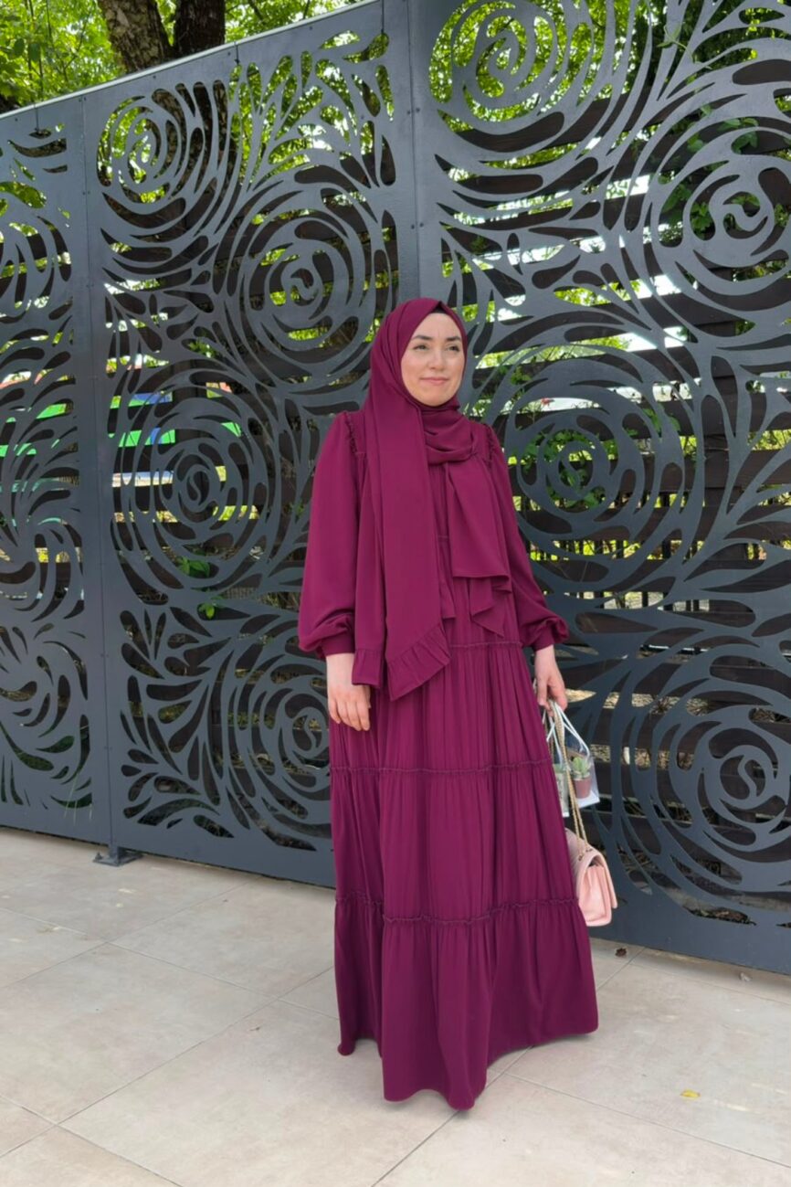 Hafsa Elbise Vişne