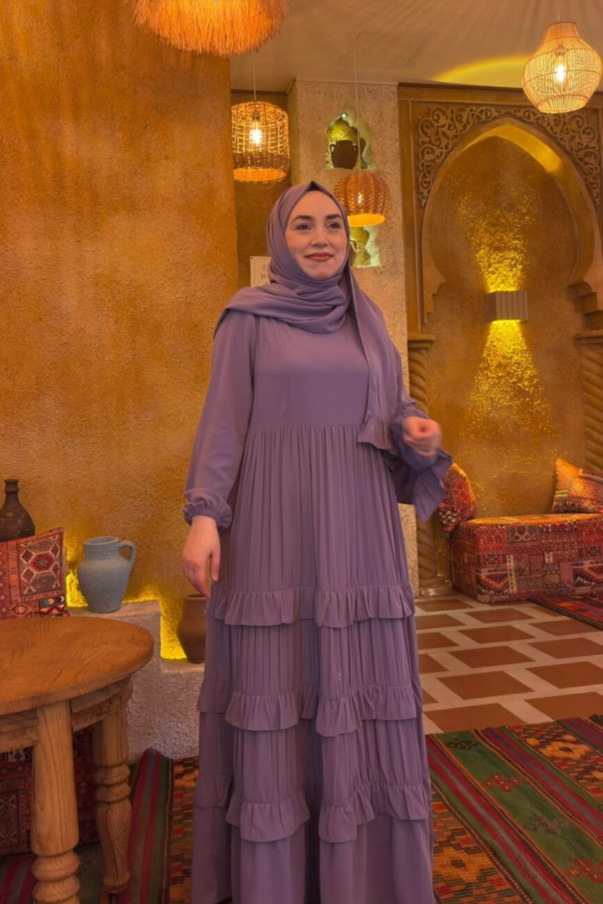 Zambak Elbise (Lila)